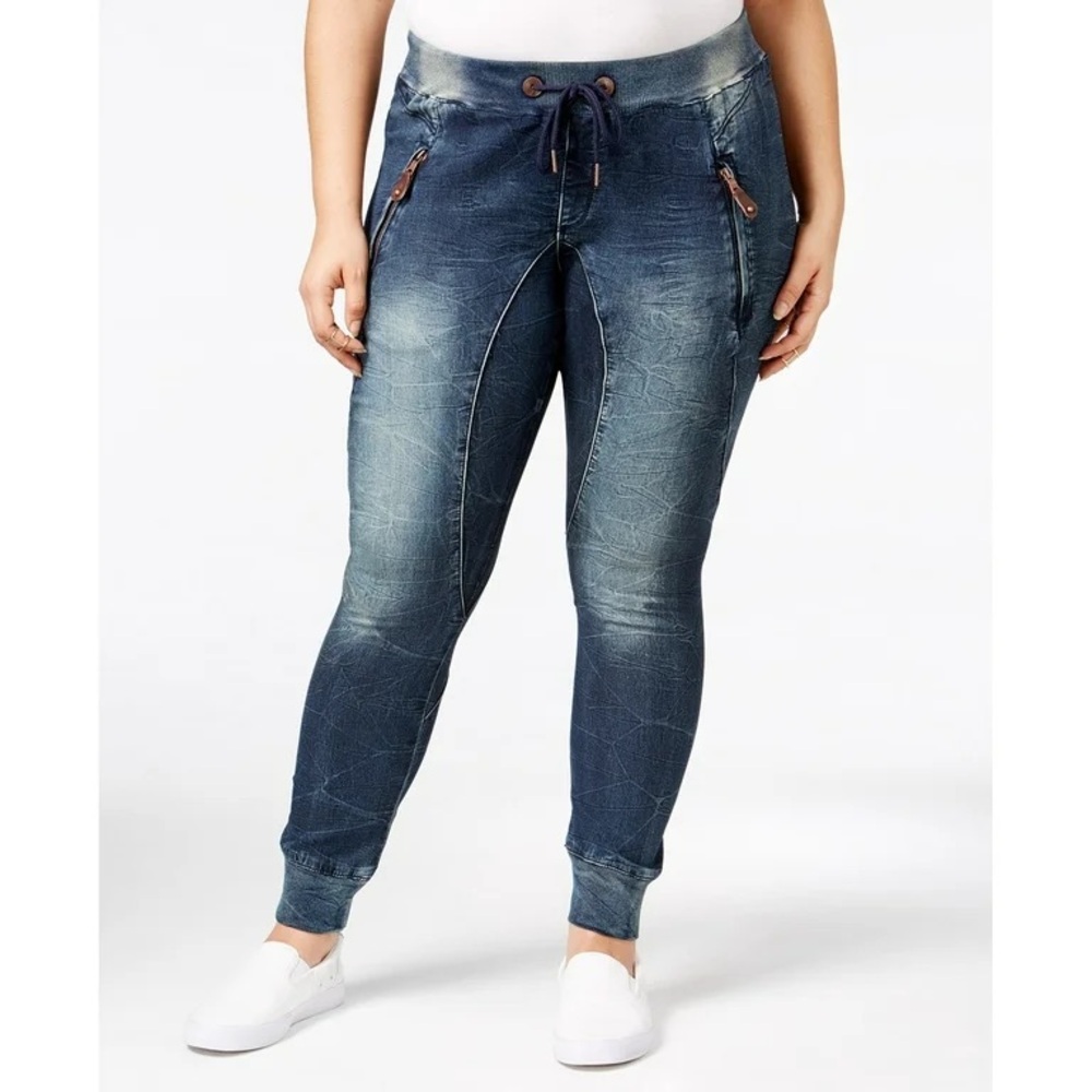 Standards & Practices Denim Knit Skinny Jogger Jean size L, Grey